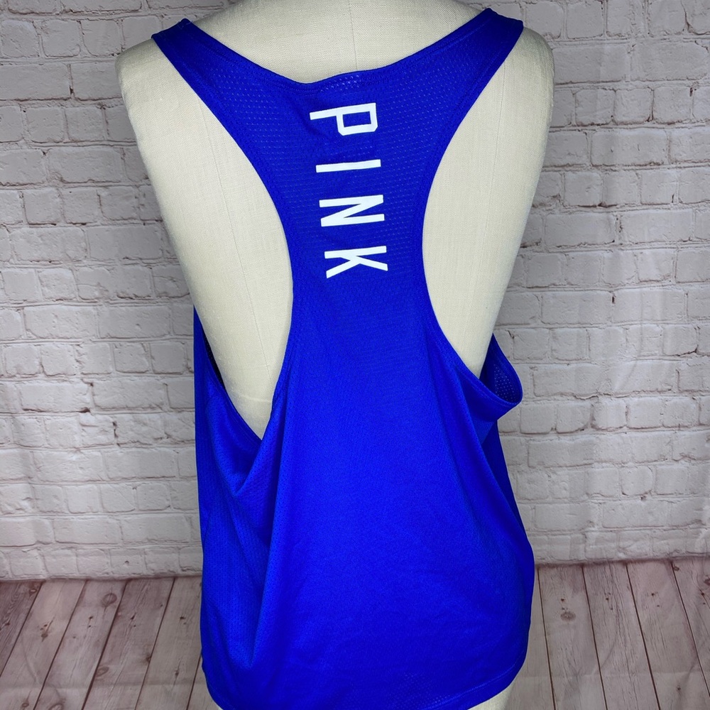 Pink Victoria Secret Racerback Tank Size L - Picture 2 of 4